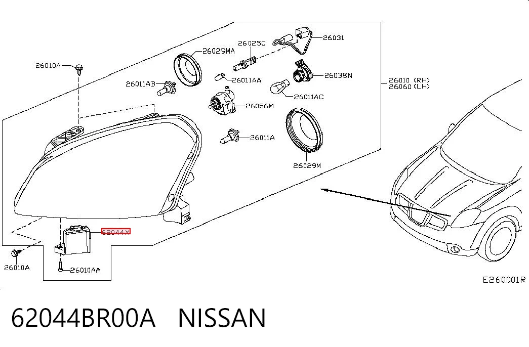 62044BR00A Nissan/Infiniti
