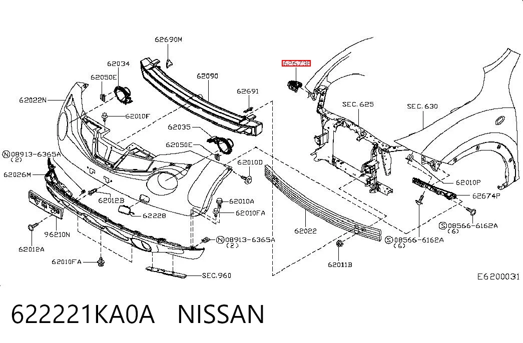 622221KA0A Nissan/Infiniti