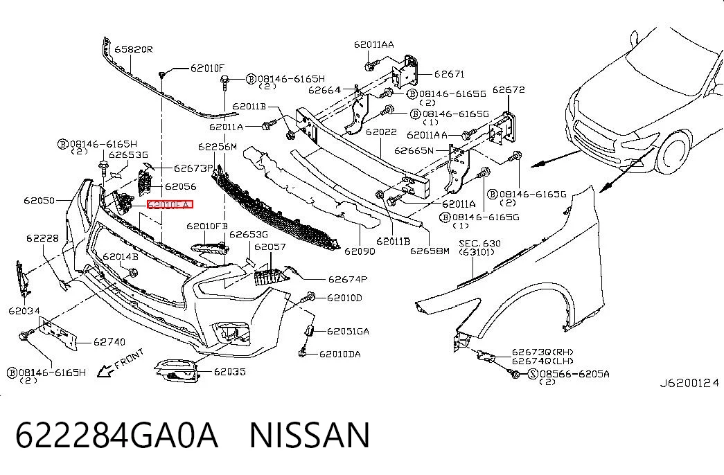 622284GA0A Nissan/Infiniti