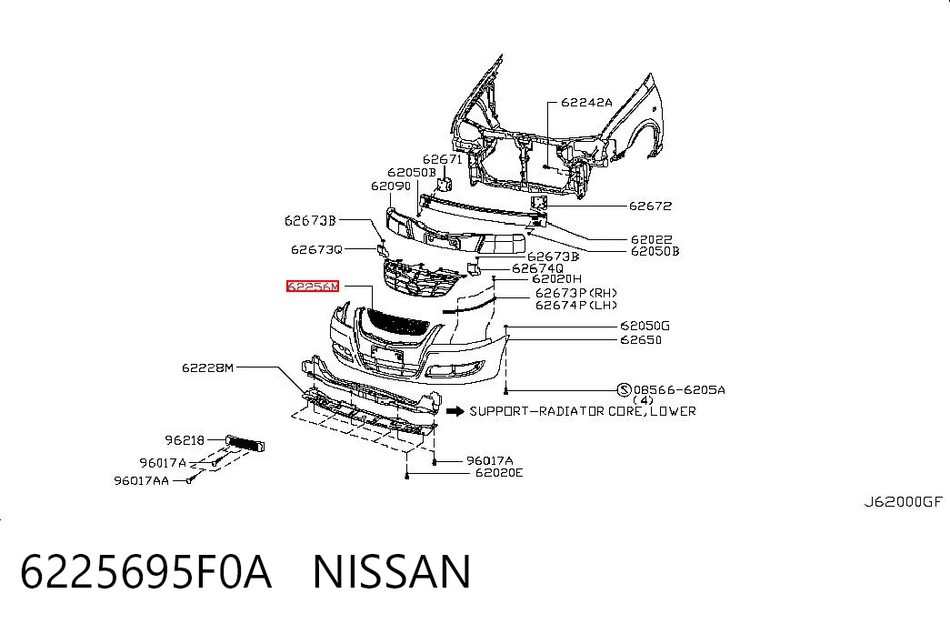 6225695F0A Nissan/Infiniti