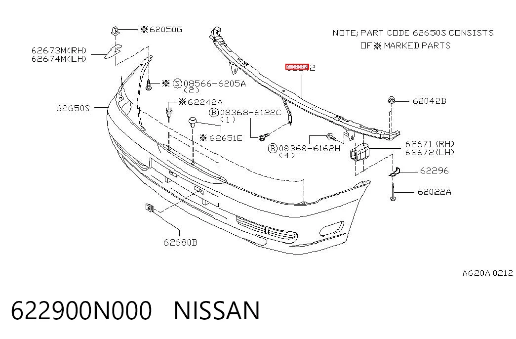 Comprar Soporte de parachoques delantero Nissan Almera I N15 a bajo precio