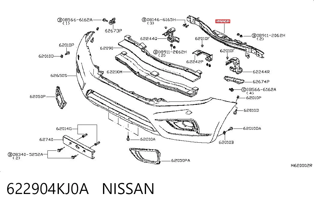 Comprar Refuerzo de parachoques delantero Nissan Navara  D23, D23T a bajo precio