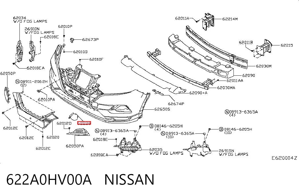 622A0HV00A Nissan/Infiniti