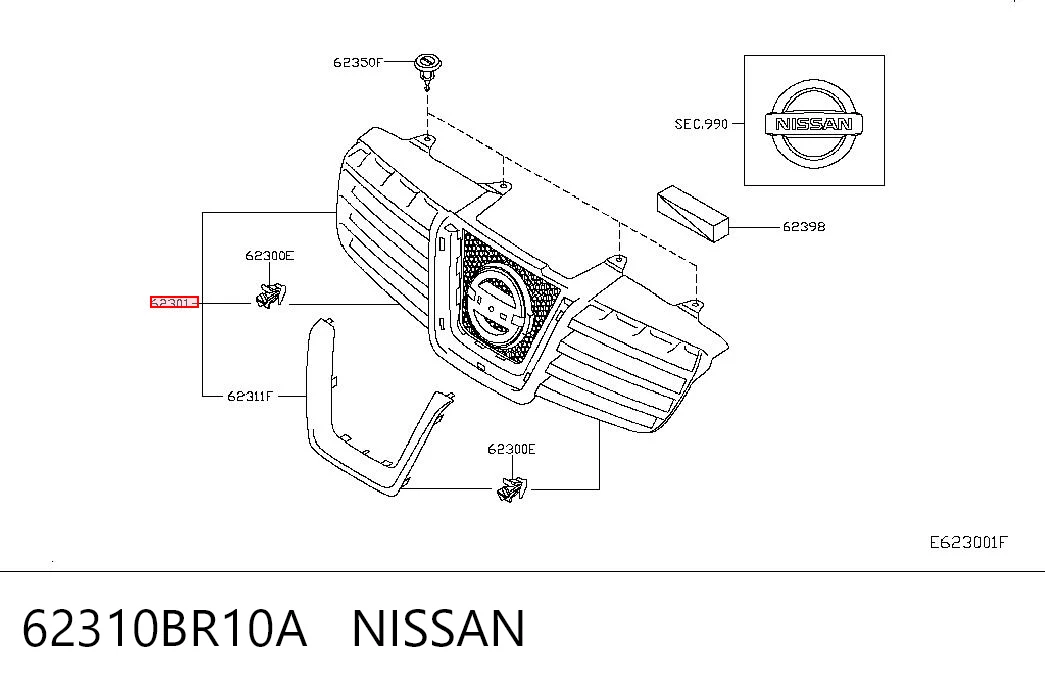 62310BR10A Nissan/Infiniti