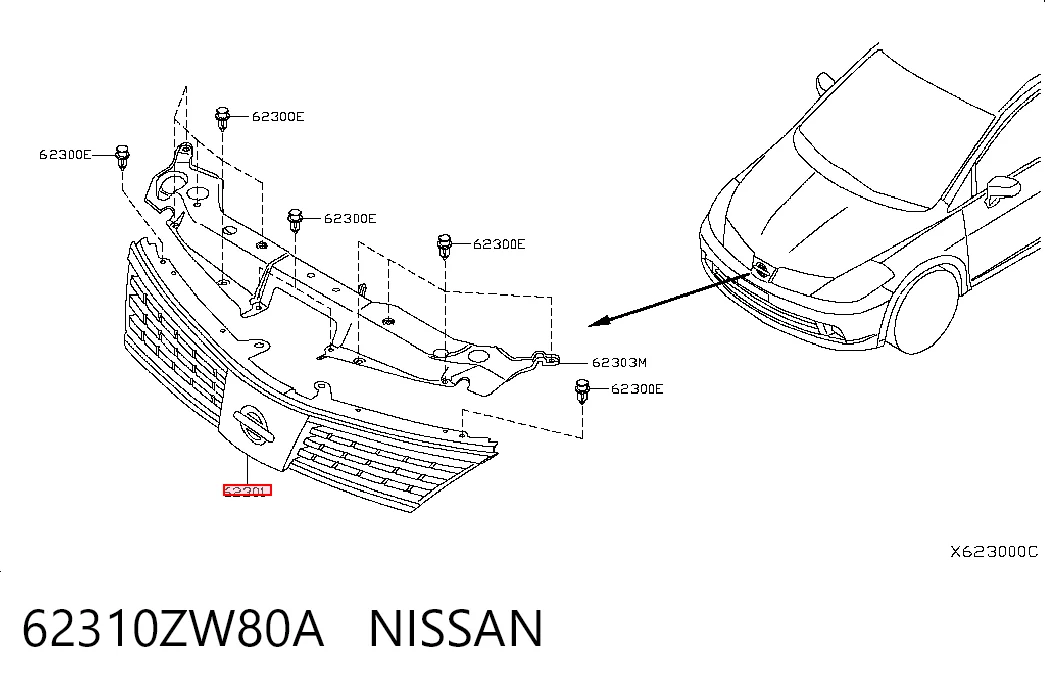 62310ZW80A Nissan/Infiniti