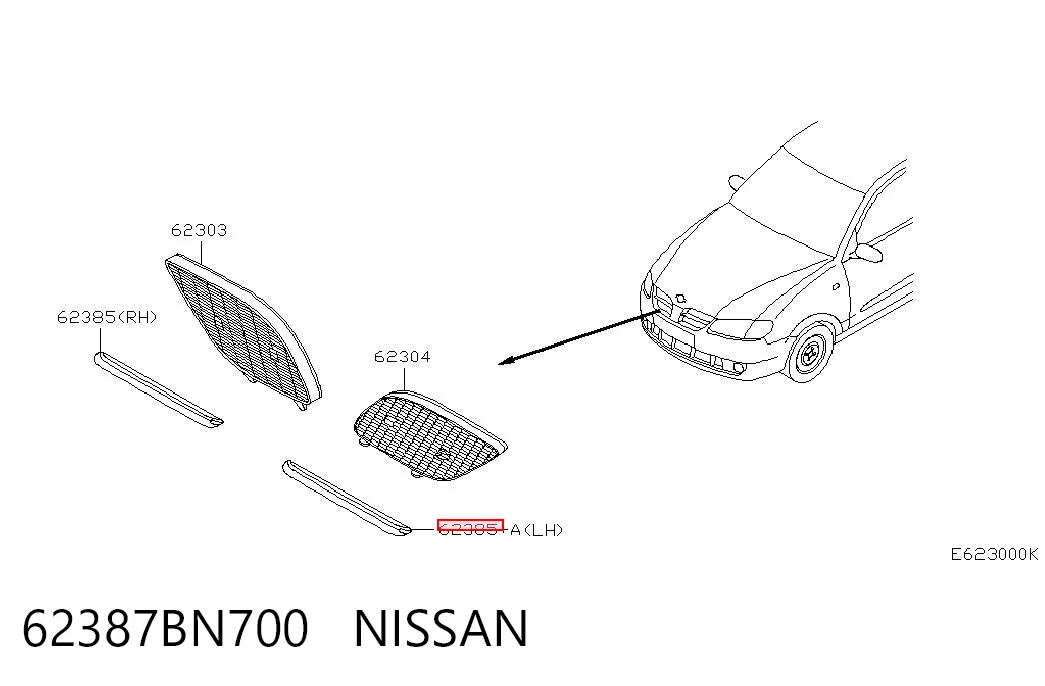 62387BN700 Nissan/Infiniti