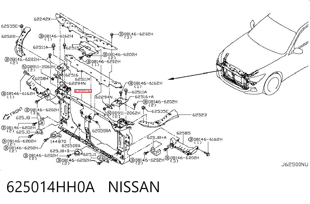 625014HH0A Nissan/Infiniti