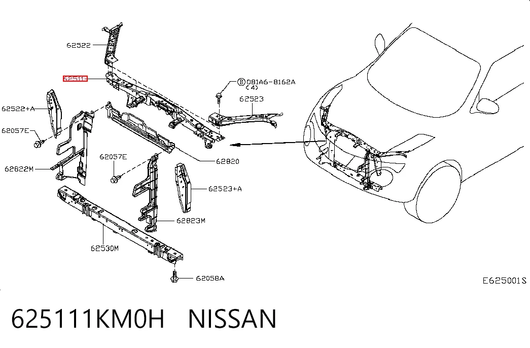 625111KM0H Nissan/Infiniti