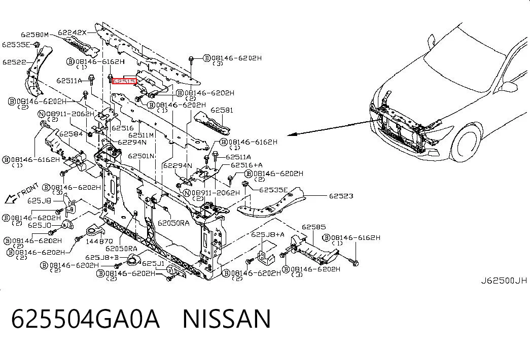 625504GA0A Nissan/Infiniti