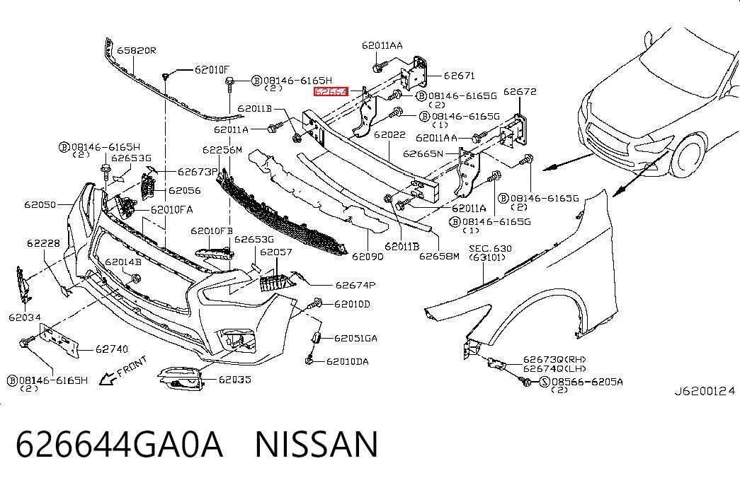 626644GA0A Nissan/Infiniti