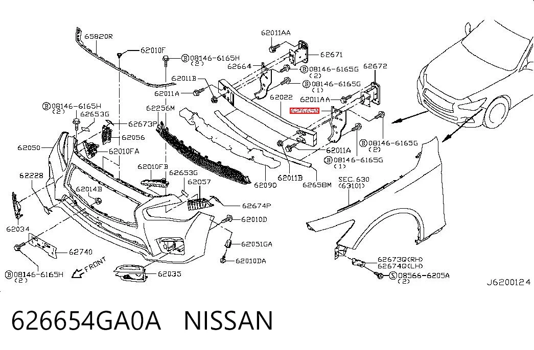 626654GA0A Nissan/Infiniti