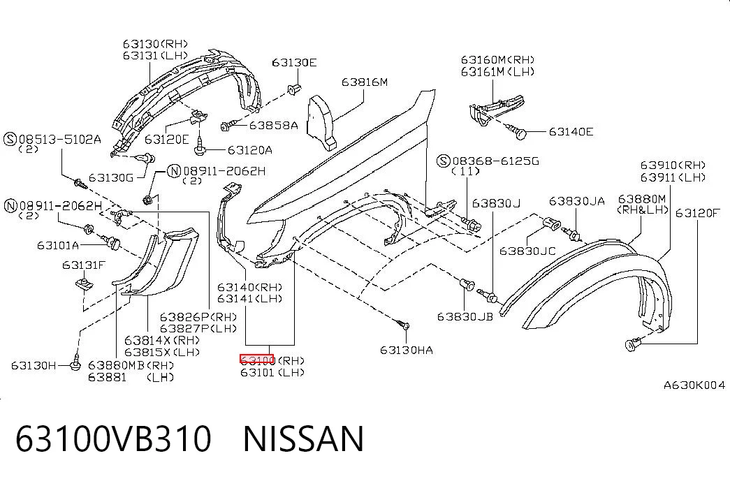 63100VB310 Nissan/Infiniti
