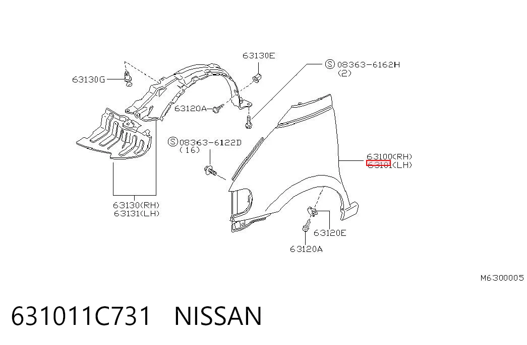 Comprar Aleta delantera izquierda Nissan Vanette  C23 a bajo precio