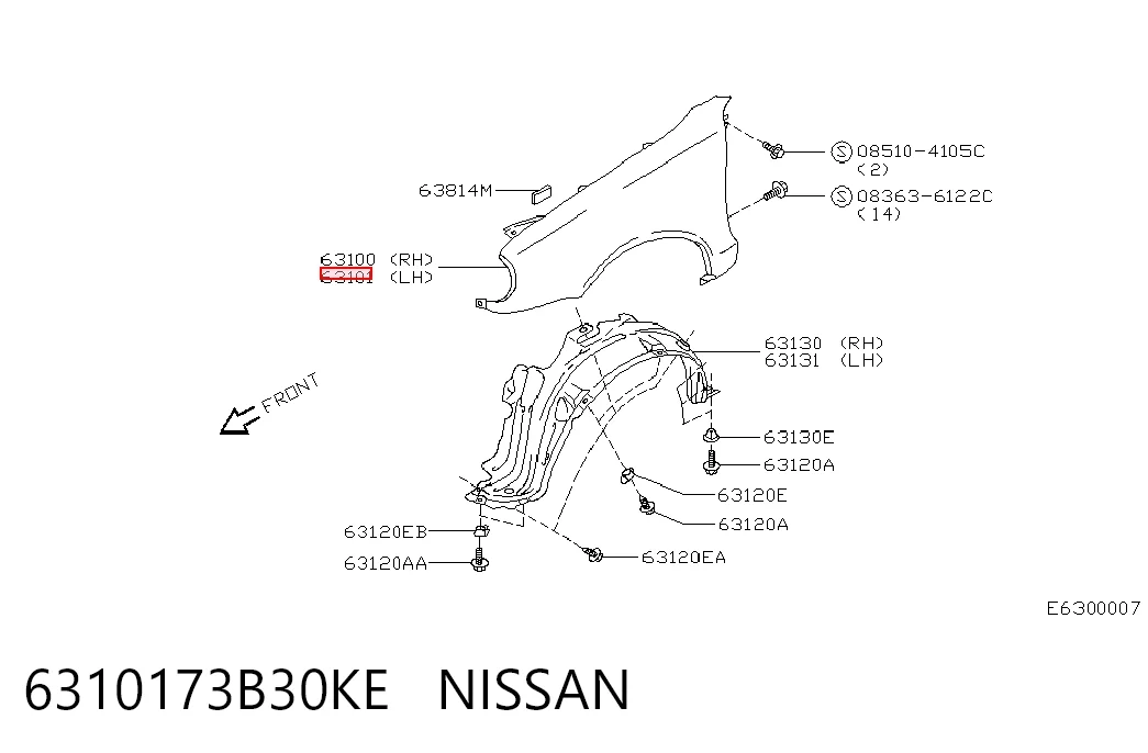 Comprar Aleta delantera izquierda Nissan Micra  K11 a bajo precio
