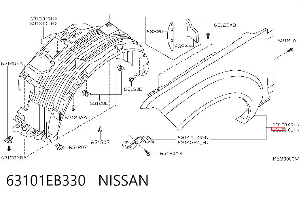 Comprar Aleta delantera izquierda Nissan Navara  D40 a bajo precio