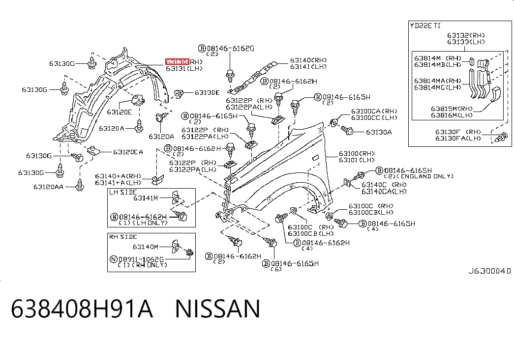 Paso de rueda Nissan X-Trail 