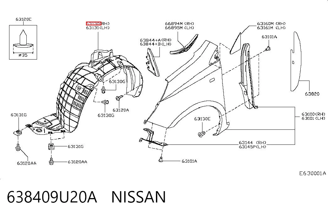 638409U20A Nissan/Infiniti