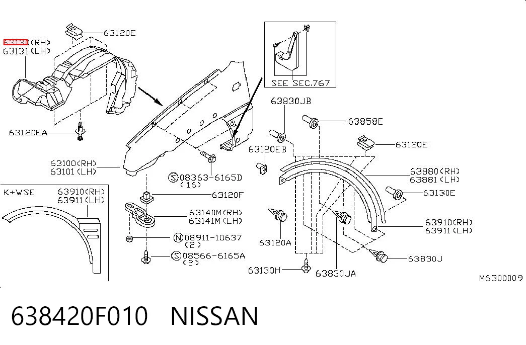 638420F010 Nissan/Infiniti