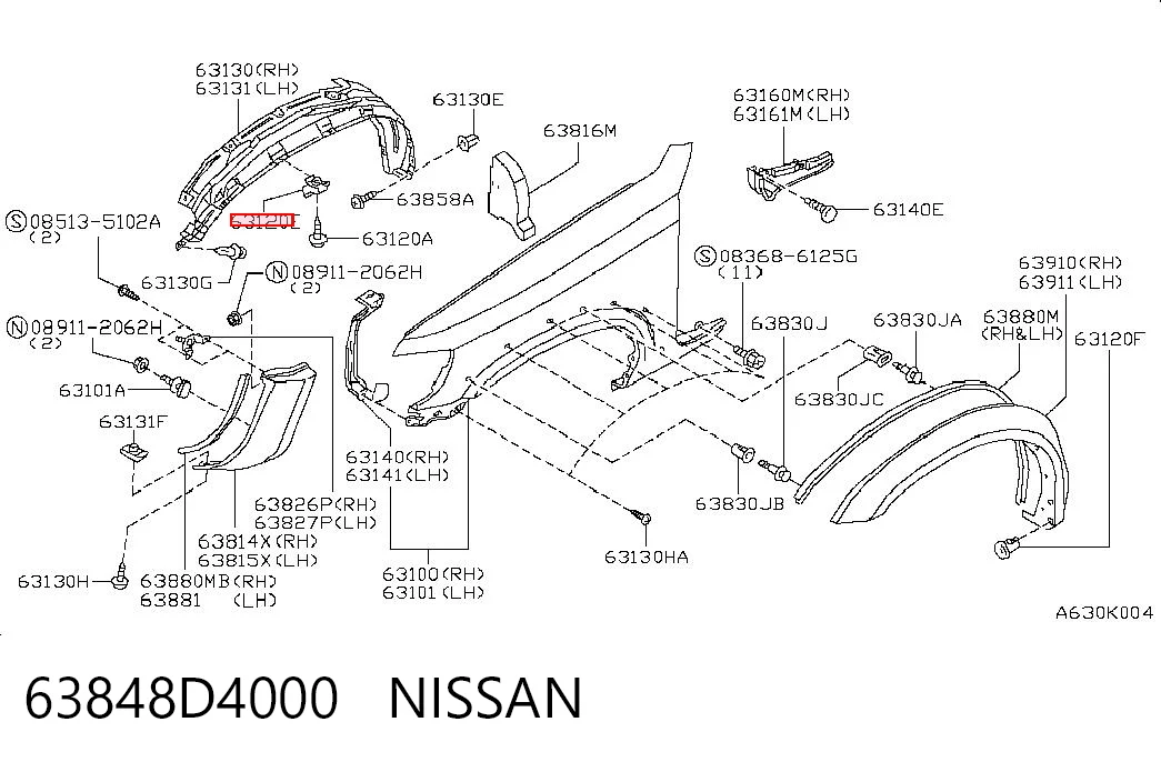 63848D4000 Nissan/Infiniti