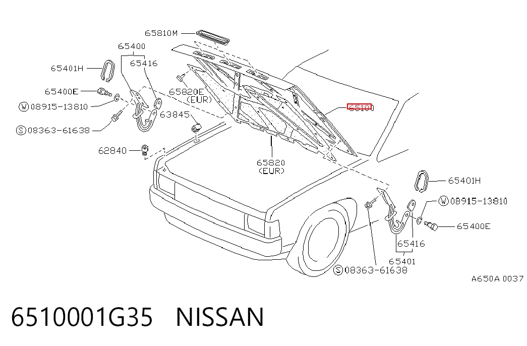 Capó delantero para Nissan Terrano I WD21