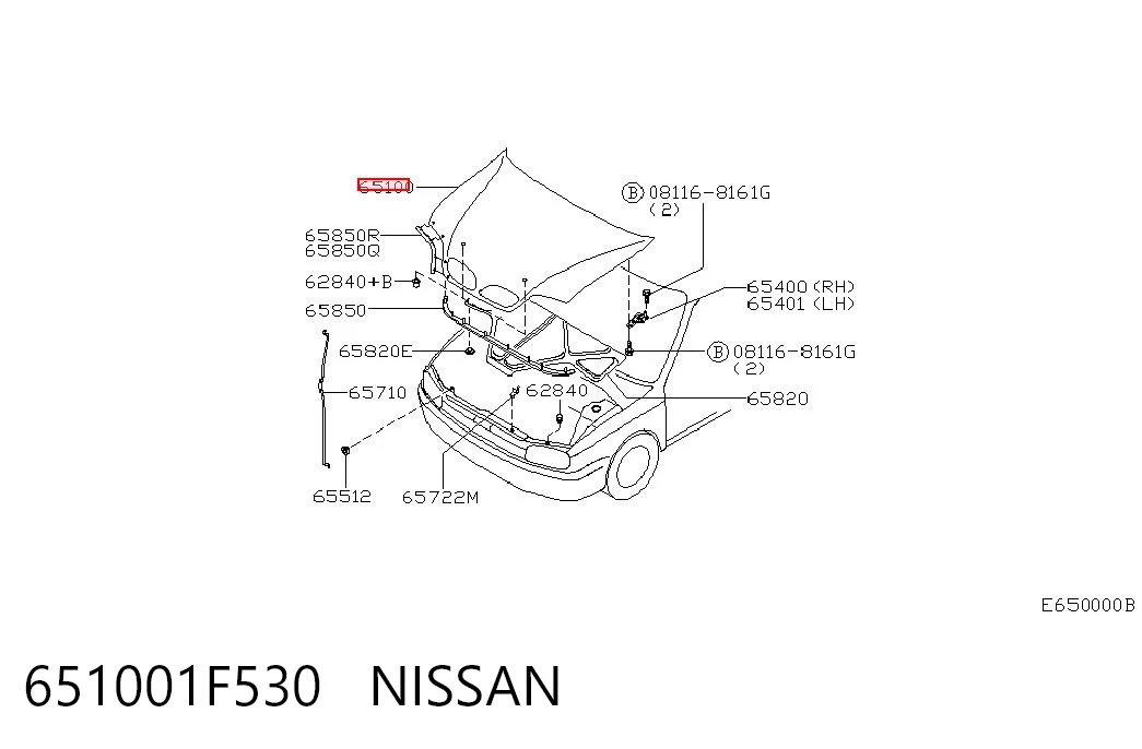 Capó para Nissan Micra K11