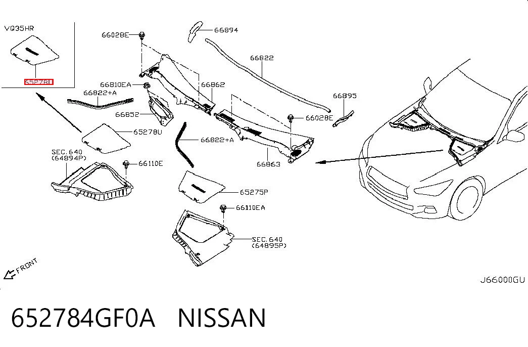 652784GF0A Nissan/Infiniti