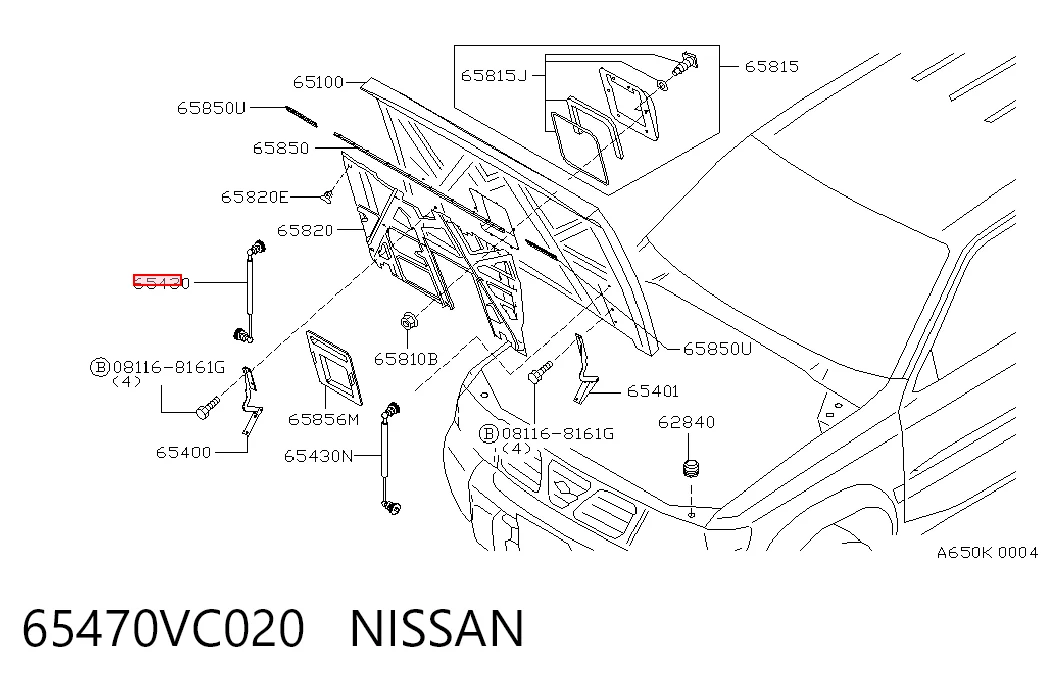 65470VC020 Nissan/Infiniti