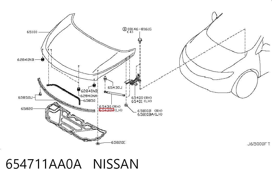 654711AA0A Nissan/Infiniti