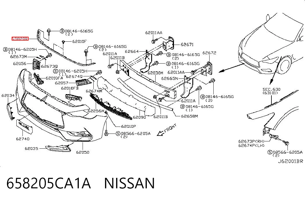 658205CA1A Nissan/Infiniti