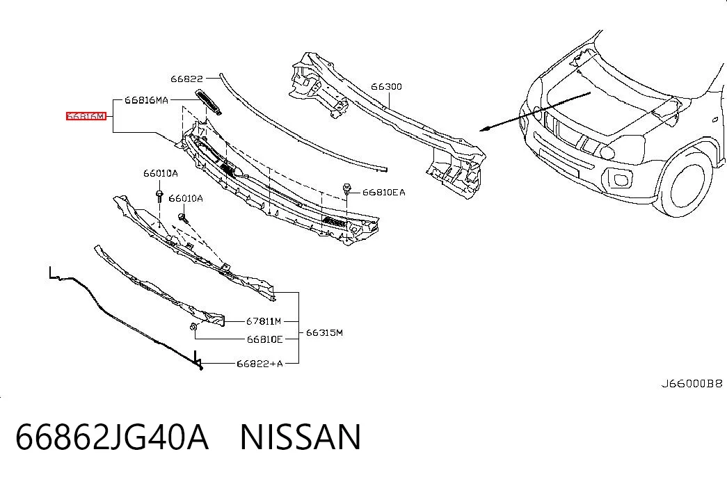 66862JG40A Nissan/Infiniti