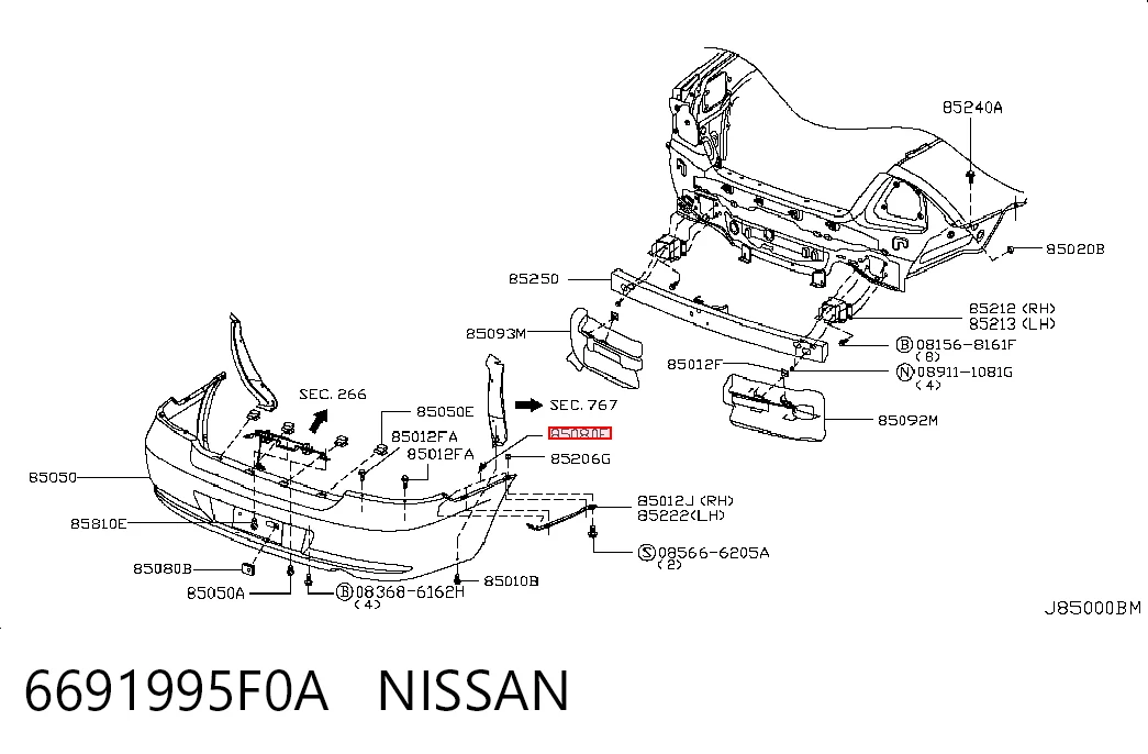 6691995F0A Nissan/Infiniti