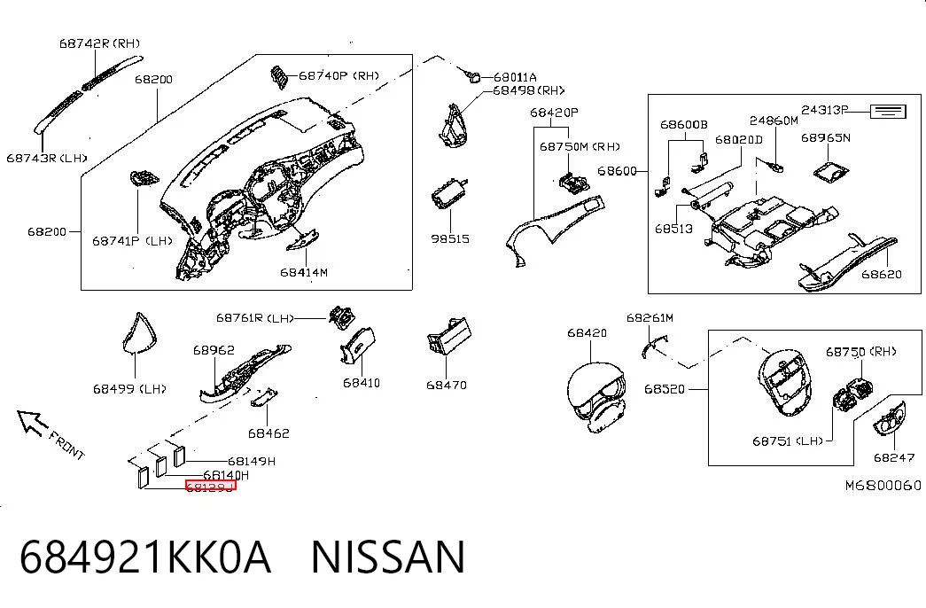 684921KK0A Nissan/Infiniti