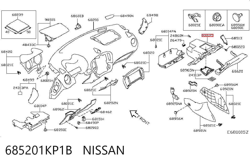 Comprar Guantera Nissan JUKE F15 a bajo precio