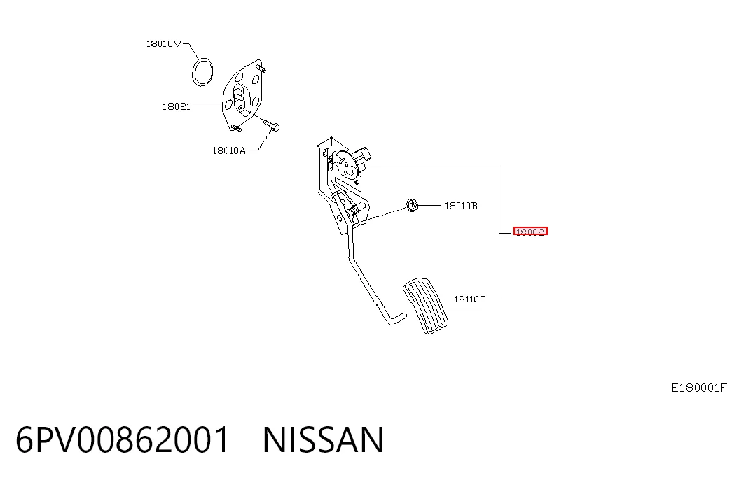 Pedal de aceleracion para Nissan Primera  P12