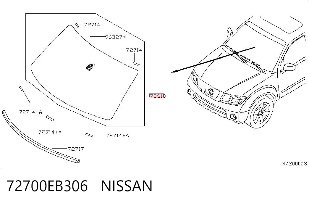 Comprar Parabrisas Nissan Navara  D40 a bajo precio