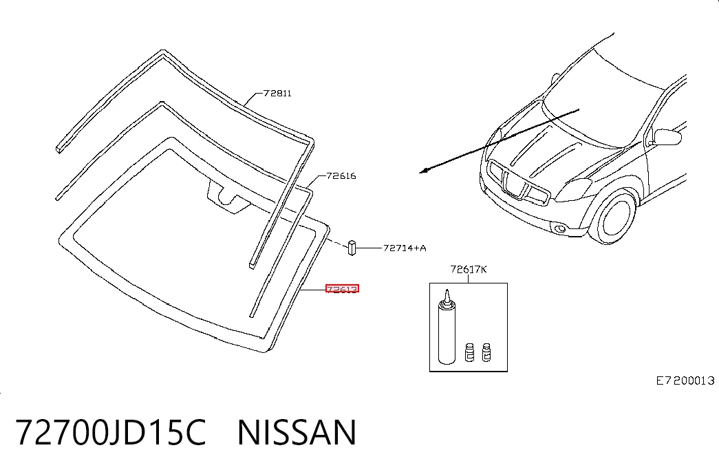 72700JD15C Nissan/Infiniti