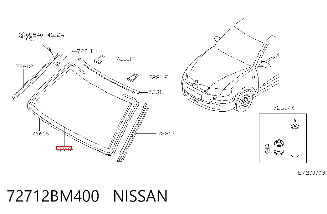 Comprar Parabrisas Nissan Almera II N16 a bajo precio