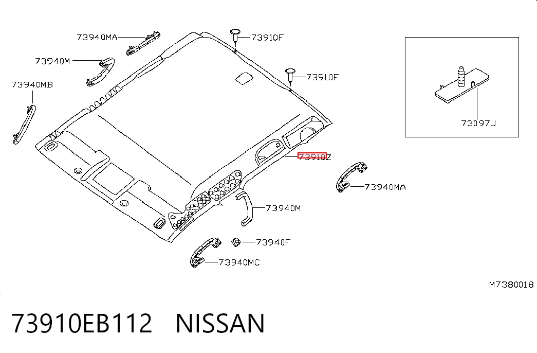 Comprar Guarnecido de techo Nissan Navara  D40 a bajo precio