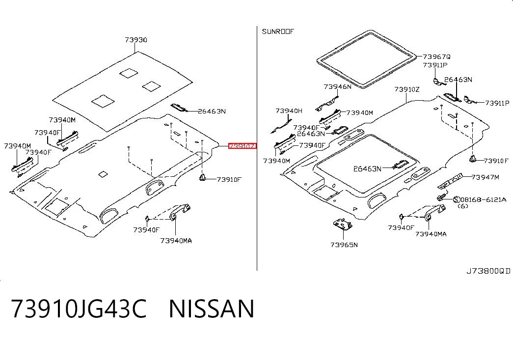 Comprar Guarnecido de techo Nissan X-Trail  T31 a bajo precio