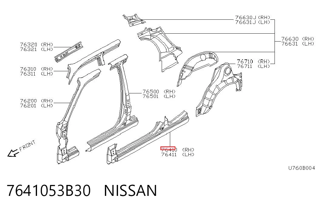 Comprar Umbral exterior derecho Nissan Micra  K11 a bajo precio