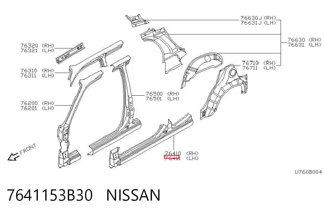 7641153B30 Nissan/Infiniti