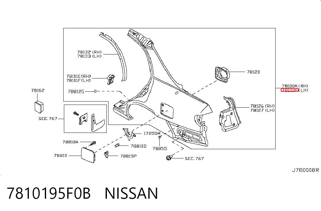 7810195F0B Nissan/Infiniti