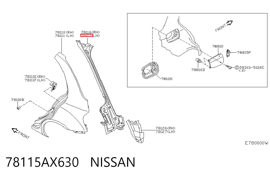 78115AX630 Nissan/Infiniti