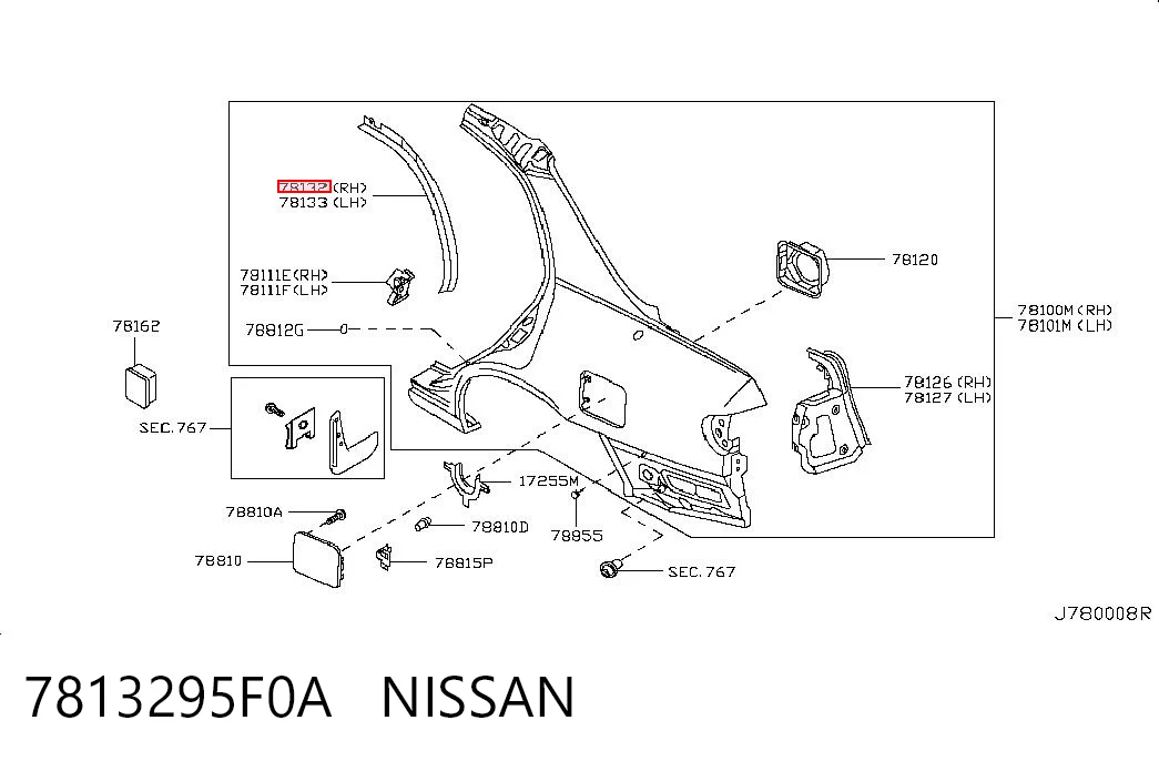 7813295F0A Nissan/Infiniti