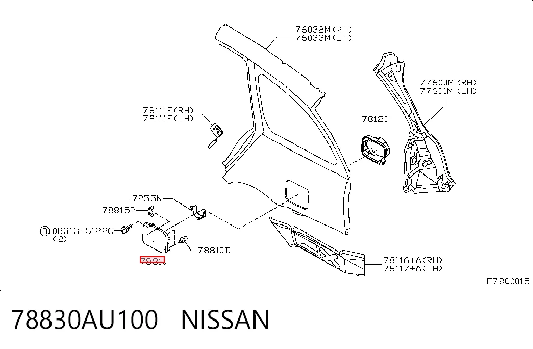 Comprar Tapa del depósito de combustible Nissan Primera WP12 a bajo precio