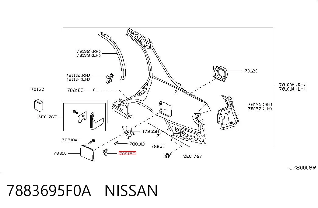 7883695F0A Nissan/Infiniti