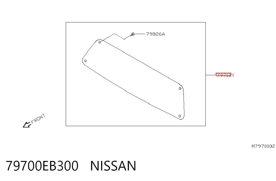 Vidrio trasero para Nissan Navara NP300 III D40