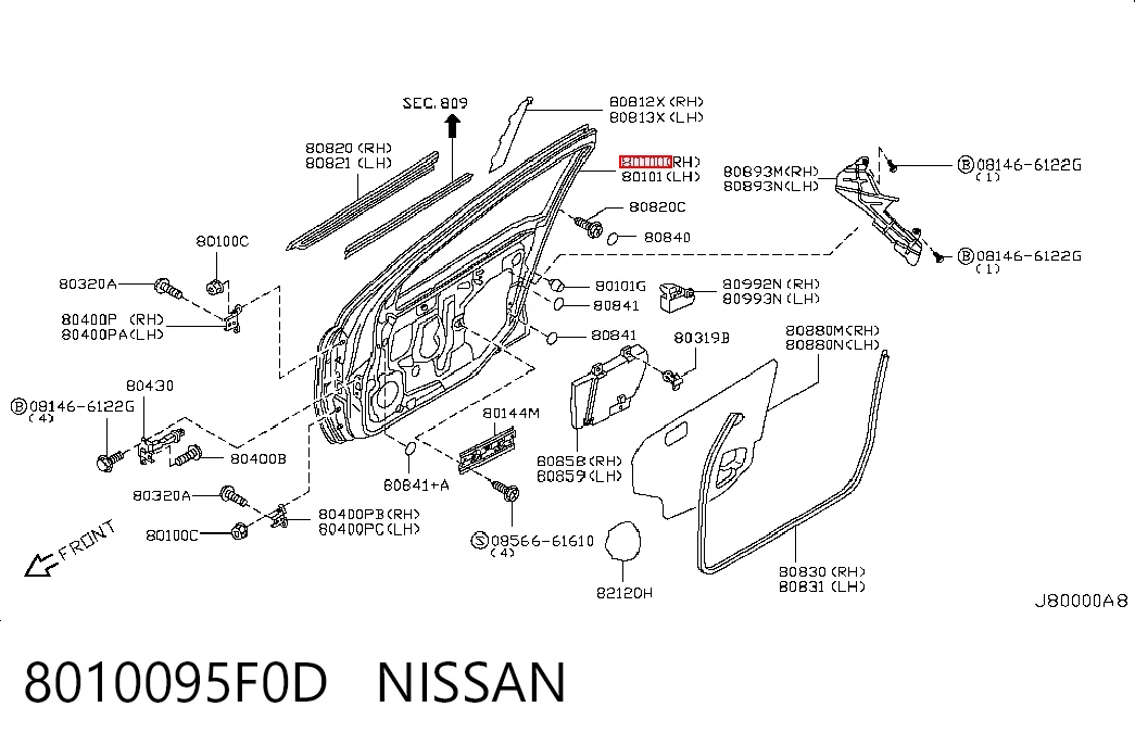 8010095F0D Nissan/Infiniti