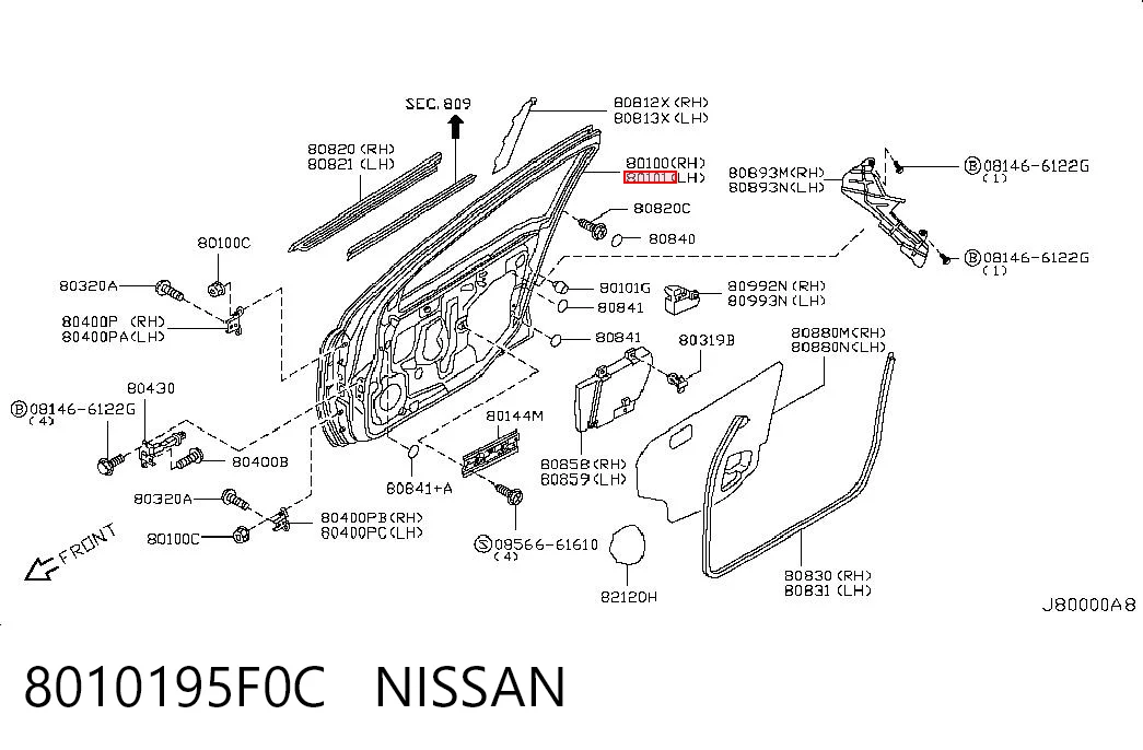 Comprar Puerta delantera izquierda Nissan Almera B10RS a bajo precio