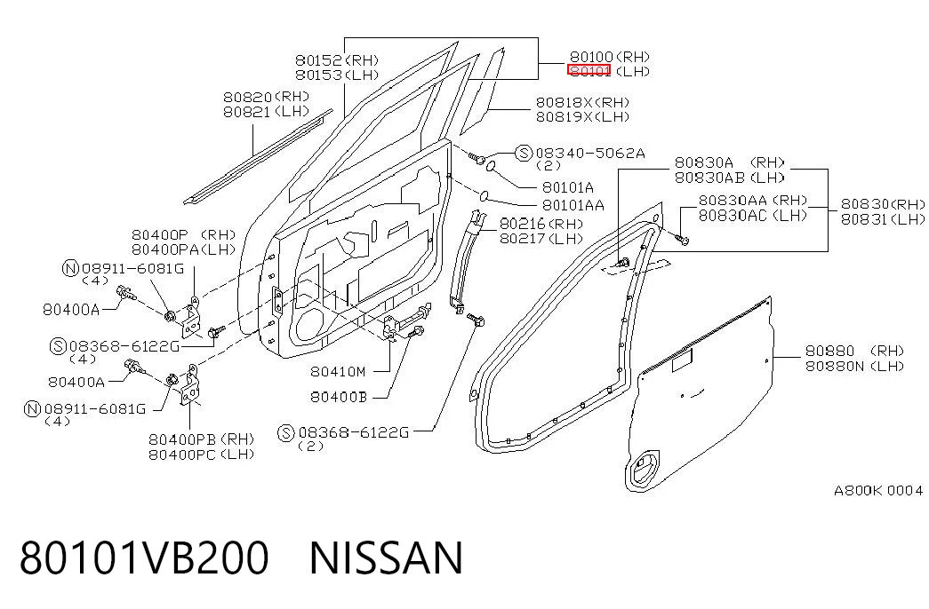 Comprar Puerta delantera izquierda Nissan Patrol  Y61 a bajo precio